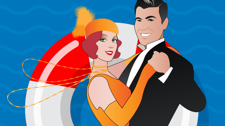 Promotional image for "Anything Goes" production