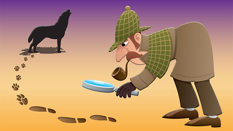 Promotional image for Ken Ludwig's Baskerville: A Sherlock Holmes Mystery