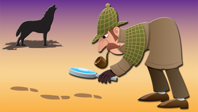Promotional image for "Ken Ludwig's Baskerville: A Sherlock Holmes Mystery"